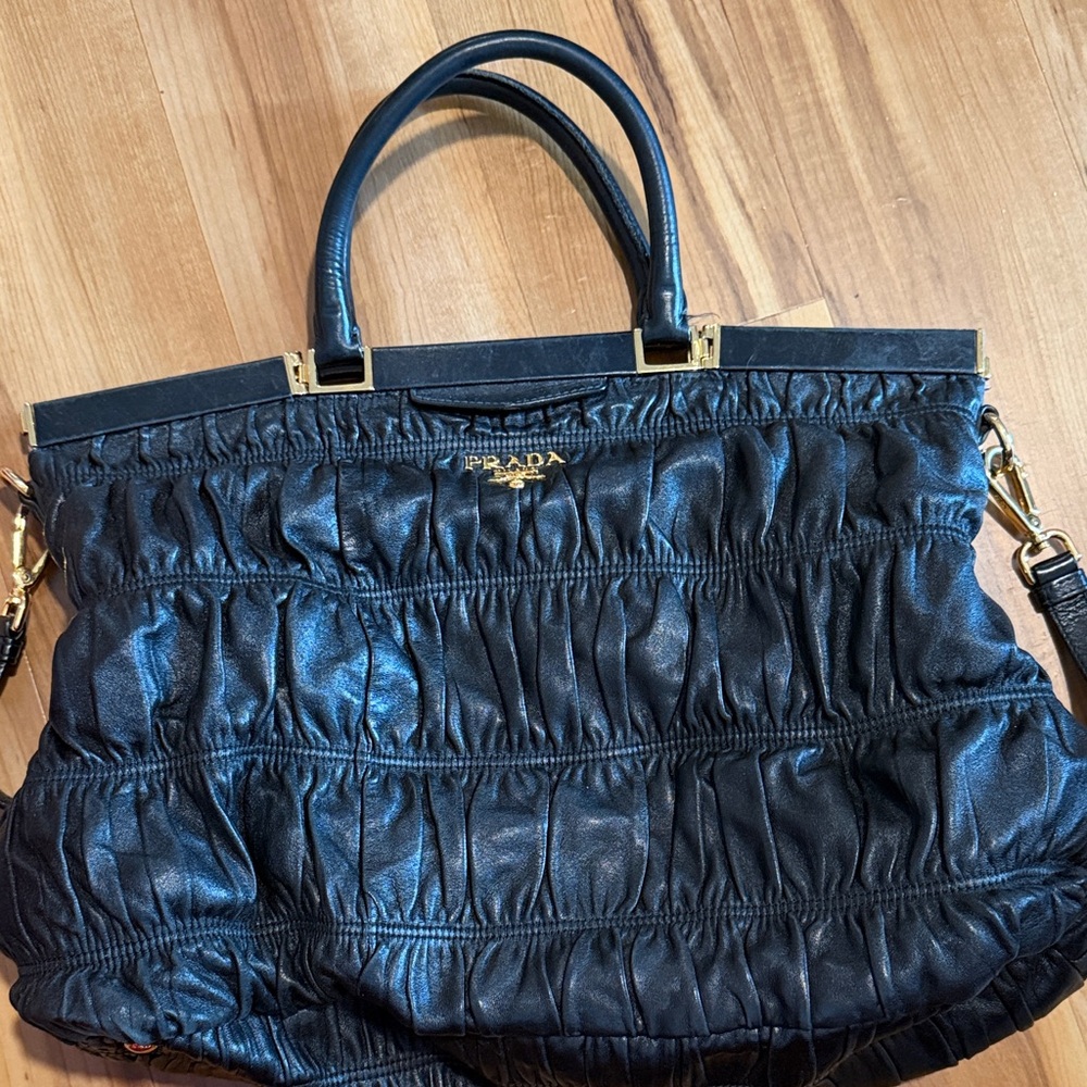 Prada Black Leather